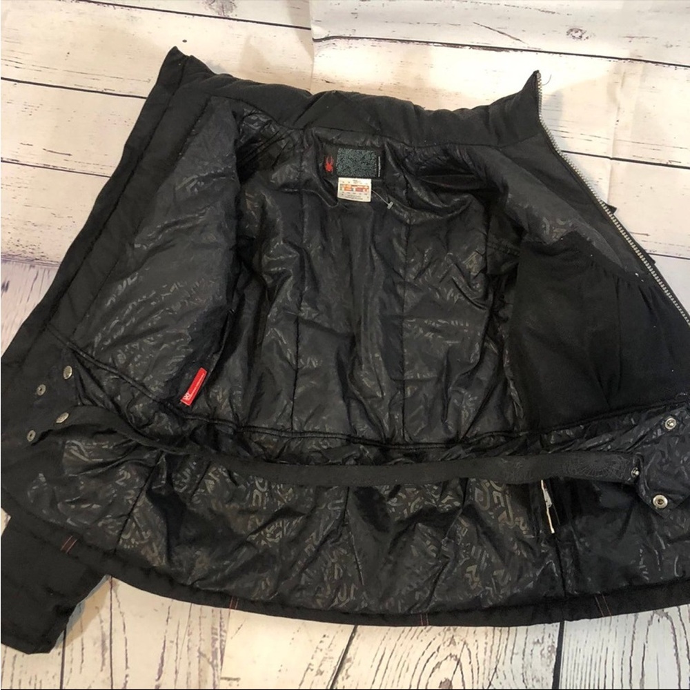 Spyder Black Ski Jacket Spyder-kids Size 14 - Picture 10 of 12